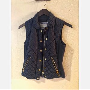 Joules Navy Winter Quilted Vest